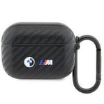 BMW BMAPWMPUCA2 AirPods Pro cover czarny/black Carbon Double Metal Logo