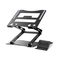 Podstawka pod laptopa, tablet Wozinsky WRS-CPY75DSB aluminiowa + Gratis! podstawka do smartfona - czarna