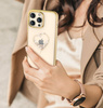 Kingxbar Wish Series Hülle für iPhone 14 Plus, verziert mit goldenen Kristallen
