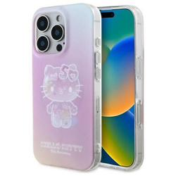 Original Handyhülle IPHONE 16 PRO Hello Kitty Hardcase IML 50TH Anniversary MagSafe (HKHMP16LH50AP) rosa