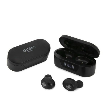Guess GUTWST31EK TWS Bluetooth-Kopfhörer + Dockingstation schwarz / schwarz