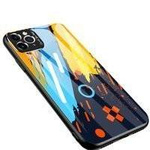 Color Glass Case etui pokrowiec nakładka ze szkła hartowanego z osłoną na aparat iPhone 11 Pro Max pattern 1