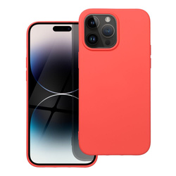 Futerał SILICONE do IPHONE 14 PRO MAX brzoskwiniowy
