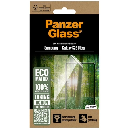 PanzerGlass Eco Matrix Ultra-Wide Fit Tempered Glass for Samsung Galaxy S25 Ultra