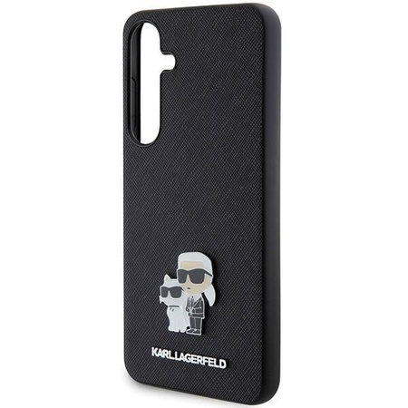 KARL LAGERFELD SAM S24 SAFFIANO KC PIN KLHCS24SPSAKCMPK BLACK
