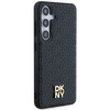 DKNY DKHMS24MPSHRPSK S24+ S926 czarny/black hardcase Leather Pattern Metal Logo MagSafe
