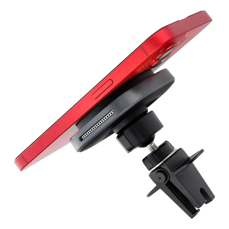 FORCELL F-GRIP Air Mag (F-07) Qi2 uchwyt z ładowaniem indukcjnym do kratki kompatybilny z MagSafe srebrny