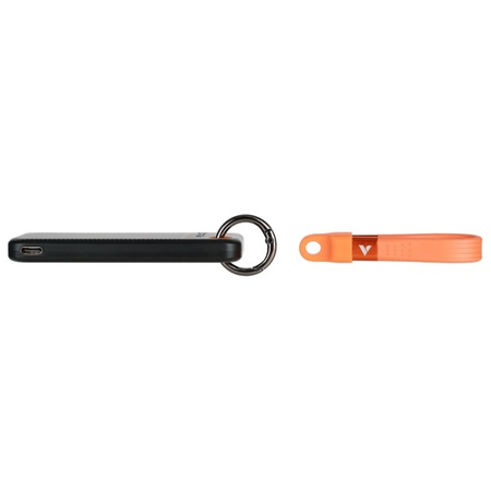 Verbatim Dysk SSD 2TB - brelok do kluczy  z kablem USB 3.2 gen.2 czarno-pomarańczowy/black-orange 32197
