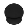 Podkładka ergonomiczna pod mysz i nadgarstek 250x230x25mm / czarny
