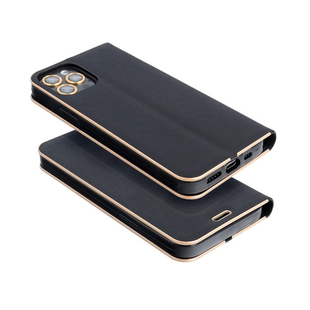 Kabura LUNA Book Gold do SAMSUNG A13 5G / A04S czarny