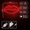 Neon LED USTA czerwone Bat + USB Forever FLNE08 Light