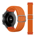 Pleciony pasek do zegarka / smartwatch 22mm, ORANGE / POMARAŃCZOWY