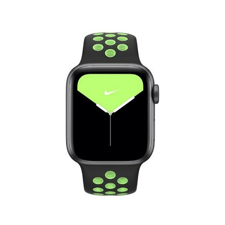 Pasek Apple Watch MXQW2FE/A 38/40/41mmNike Sport Brand czarno-limonkowy/black-lime blast