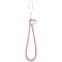 Hello Kitty Handyanhänger mit Kätzchenkopf aus Nylonband, Rosa