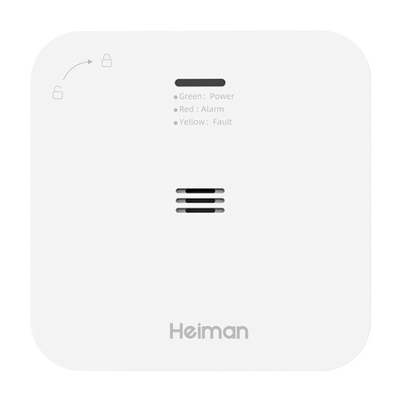 Bezprzewodowy czujnik alarm tlenku węgla Heiman HM-720ES-W Interlinked