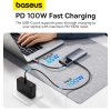 HUB USB 6w1 Baseus Metal Gleam Series II USB-A/USB-C/USB-C PD/HDMI/RJ45/SD/TF - czarny