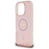 Original Handyhülle IPHONE 16 PRO Guess Hardcase IML Rhinestones MagSafe (GUHMP16LPFTDTEP) rosa