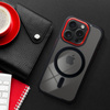 Futerał COLOR EDGE MAG COVER kompatybilny z MagSafe do IPHONE 17 Pro Max czarno czerwony