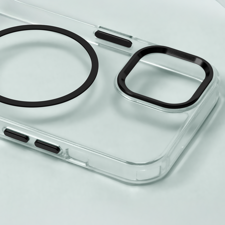 Nakładka Clear Thin Mag do iPhone 15 6,1" czarna