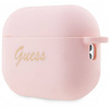 Guess GUAP2LSCHSP AirPods Pro 2 cover pink/pink Silicone Charm Heart Collection