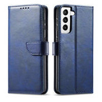 Magnethülle Elegant Case Cover Flip Cover Samsung Galaxy S22+ (S22 Plus) Blau