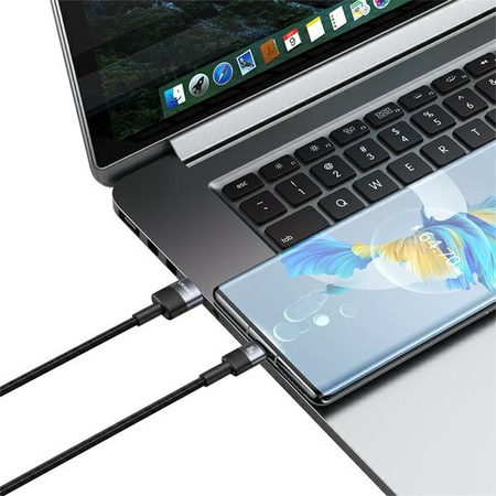 USAMS SET Kabel USB na USB-C 3A 1.2mFast Charging stalowy/tarnish 30 szt. SJ718ZJ01 (US-SJ718)