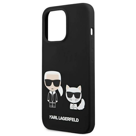 Karl Lagerfeld KLHCP13LSSKCK iPhone 13 Pro / 13  6,1" hardcase czarny/black Silicone Karl & Choupette