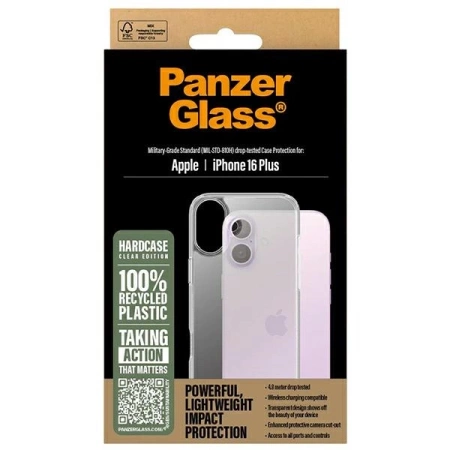 PanzerGlass HardCase iPhone 16 Plus 6.7&quot; Clear/Transparent 1289