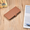 iCarer Haitang Leather Wallet Case for Samsung Galaxy S22+ (S22 Plus) genuine leather cover brown (AKSM05BN)