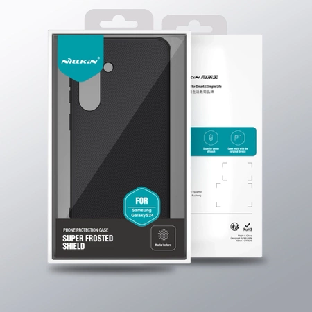 Etui Nillkin Super Frosted Shield Pro pancerne do Samsung Galaxy S24 - czerwone