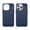 Carbon Case iPhone 14 Pro flexible Gel-Rückseite blau