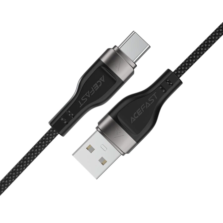 Acefast C11-04 USB-A - USB-C 3A Kabel 1,2m Magnetgeflecht - Schwarz