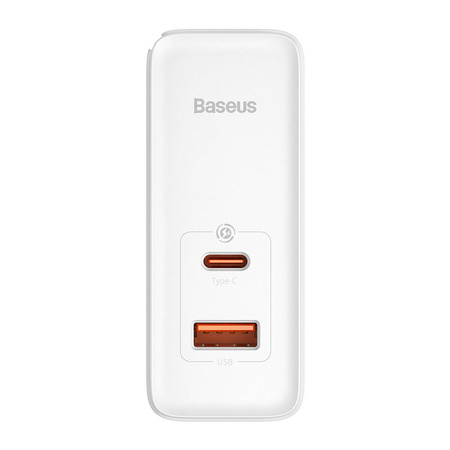 Baseus GaN5 Pro szybka uniwersalna ładowarka sieciowa GaN USB Typ C / USB 100W PD3.0, QC4.0+, AFC biały (CCGP090202)