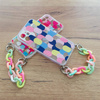 Color Chain Case gel flexible elastic case cover with a chain pendant for Samsung Galaxy A72 4G multicolour (4)