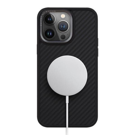 Etui UNIQ Keva Magclick Charging do iPhone 15 Pro - czarne