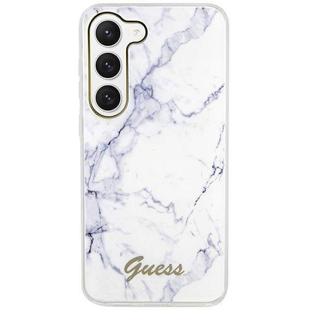 Guess GUHCS23MPCUMAH S23+ S916 weiß/weißes Hardcase Marble