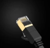 Ugreen Flat Cable Internet Network Cable Ethernet Patchcord RJ45 Cat 7 STP LAN 10 Gbps 10m Black (NW106 11265)