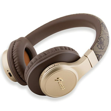 Guess Bluetooth-On-Ear-Kopfhörer GUBH604GEMW braun/braun 4G Script