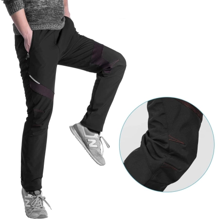 Winddichte Radsporthose Rockbros Patrol, Größe M - Schwarz
