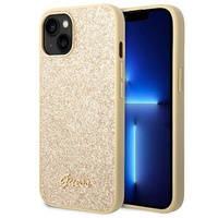 Guess GUHCP14MHGGSHD iPhone 14 Plus 6,7 "Gold / Gold Hartschalenetui Glitter Script