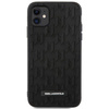 Original Handyhülle IPHONE 11 Karl Lagerfeld Hardcase 3D Monogram (KLHCN61RUPKLPK) schwarz