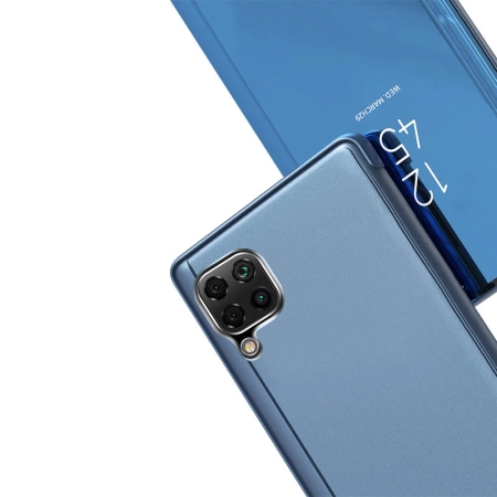 Clear View Case Cover für Samsung Galaxy A22 4G blau