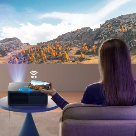 Yaber K2s LCD FullHD 1080p Multimedia-Projektor mit JBL-Lautsprechern - Schwarz