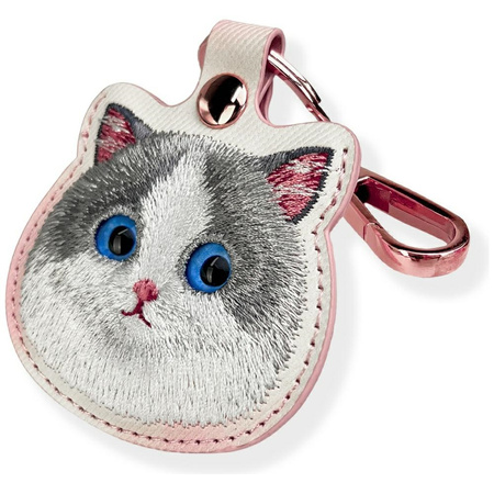 Etui na lokalizator / brelok Nimmy Big Eyed Pet 2.0 Cat różowy