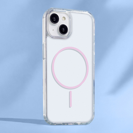 Nakładka Anti Shock Thin Mag do iPhone 13 Pro Max 6,7" różowa