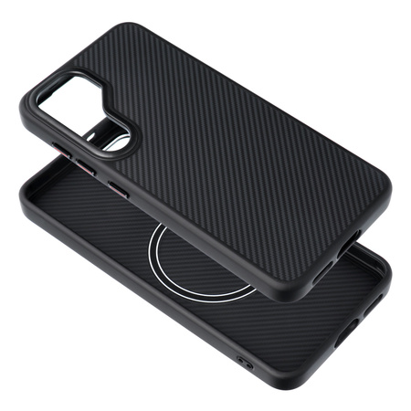 Carbon Elite Mag Cover kompatybilny z MagSafe pasuje do SAMSUNG S25 ULTRA czarny