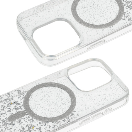 Tel Protect Moonlite Magsafe Case do Iphone 13 srebrny clear