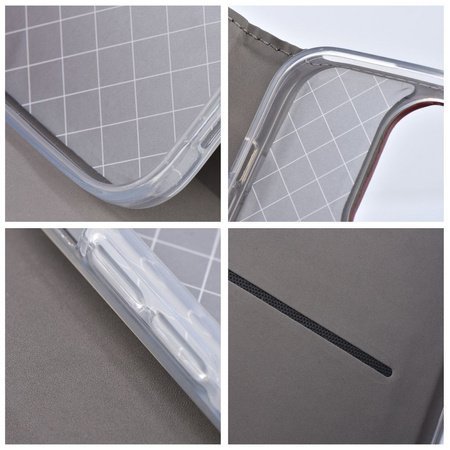 Kabura SMART MAGNETO do XIAOMI Redmi Note 14 5G burgundowy