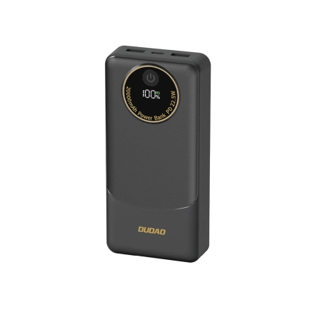 Powerbank Dudao K12 10000mAh PD22.5W USB-A, USB-C - schwarz