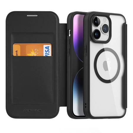 Dux Ducis Skin X Pro Magnetic Flip MagSafe Case iPhone 15 Pro - Black